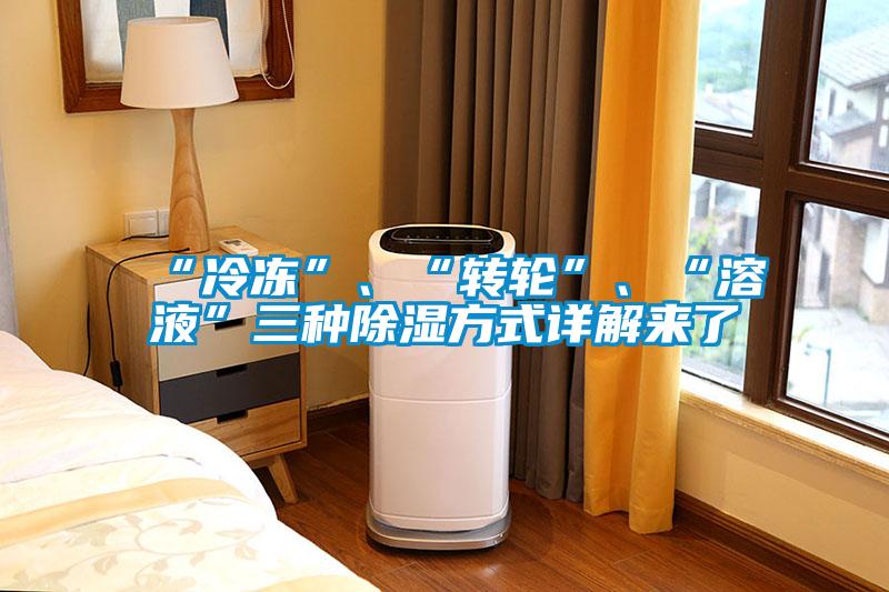 “冷凍”、“轉(zhuǎn)輪”、“溶液”三種除濕方式詳解來了