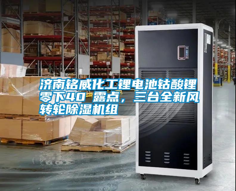 濟南銘威化工鋰電池鈷酸鋰零下40℃露點，三臺全新風(fēng)轉(zhuǎn)輪除濕機組