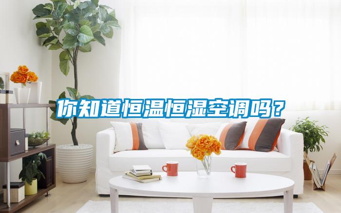 你知道恒溫恒濕空調(diào)嗎？