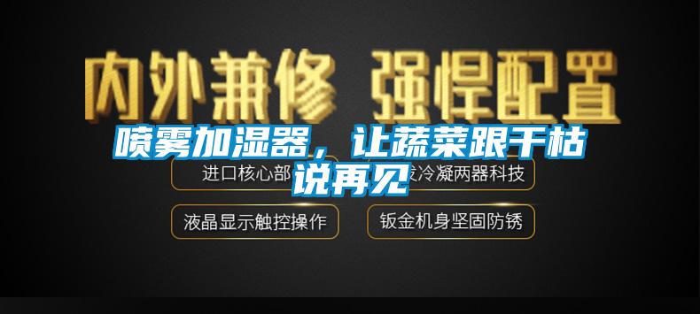 噴霧加濕器，讓蔬菜跟干枯說再見