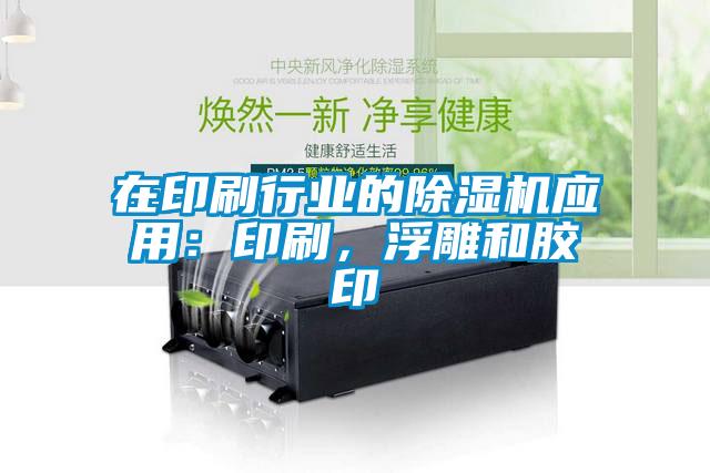 在印刷行業(yè)的除濕機(jī)應(yīng)用：印刷，浮雕和膠印