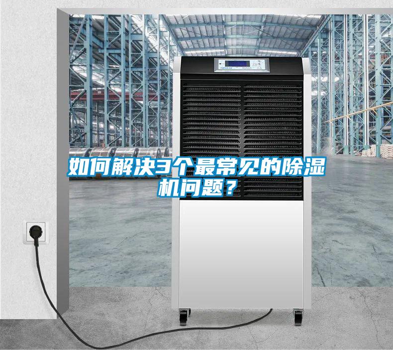 如何解決3個最常見的除濕機問題？