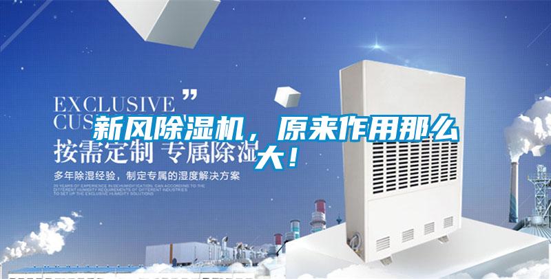 新風(fēng)除濕機(jī)，原來作用那么大！