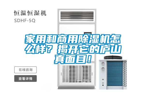 家用和商用除濕機(jī)怎么樣？揭開它的廬山真面目！