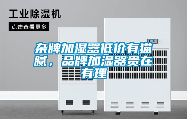 雜牌加濕器低價(jià)有貓膩，品牌加濕器貴在有理