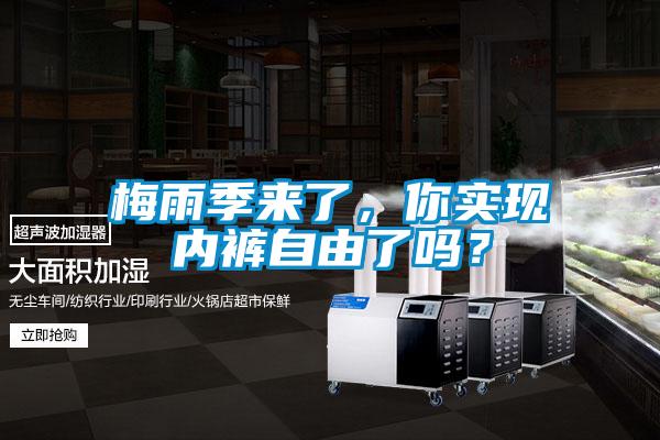 梅雨季來了，你實(shí)現(xiàn)內(nèi)褲自由了嗎？