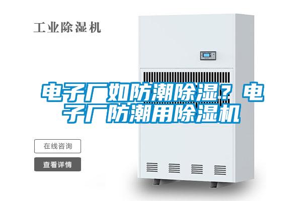 電子廠如防潮除濕？電子廠防潮用除濕機(jī)