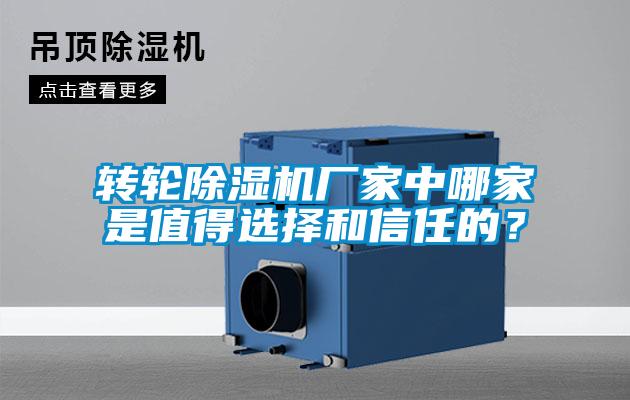 轉(zhuǎn)輪除濕機廠家中哪家是值得選擇和信任的？