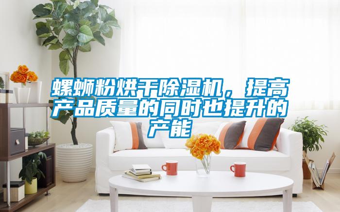 螺螄粉烘干除濕機(jī)，提高產(chǎn)品質(zhì)量的同時也提升的產(chǎn)能