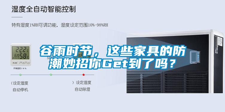 谷雨時(shí)節(jié)，這些家具的防潮妙招你Get到了嗎？