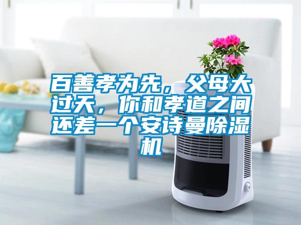 百善孝為先，父母大過天，你和孝道之間還差一個安詩曼除濕機