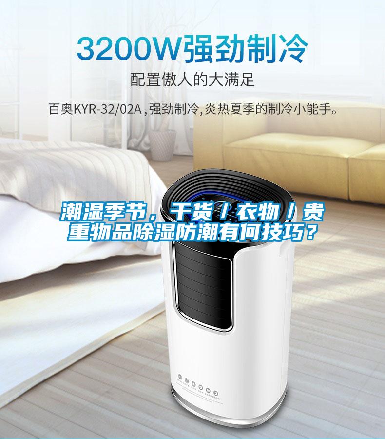 潮濕季節(jié)，干貨／衣物／貴重物品除濕防潮有何技巧？