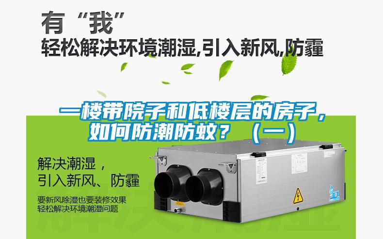 一樓帶院子和低樓層的房子，如何防潮防蚊？（一）