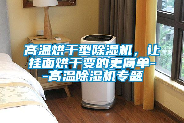 高溫烘干型除濕機(jī)，讓掛面烘干變的更簡(jiǎn)單--高溫除濕機(jī)專題