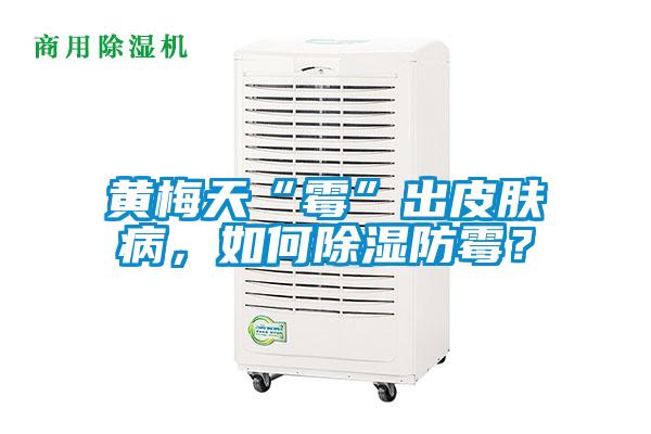 黃梅天“霉”出皮膚病，如何除濕防霉？