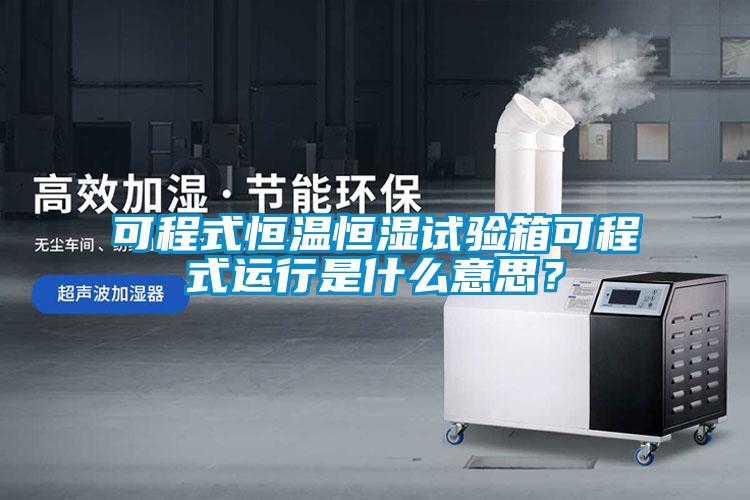 可程式恒溫恒濕試驗(yàn)箱可程式運(yùn)行是什么意思？