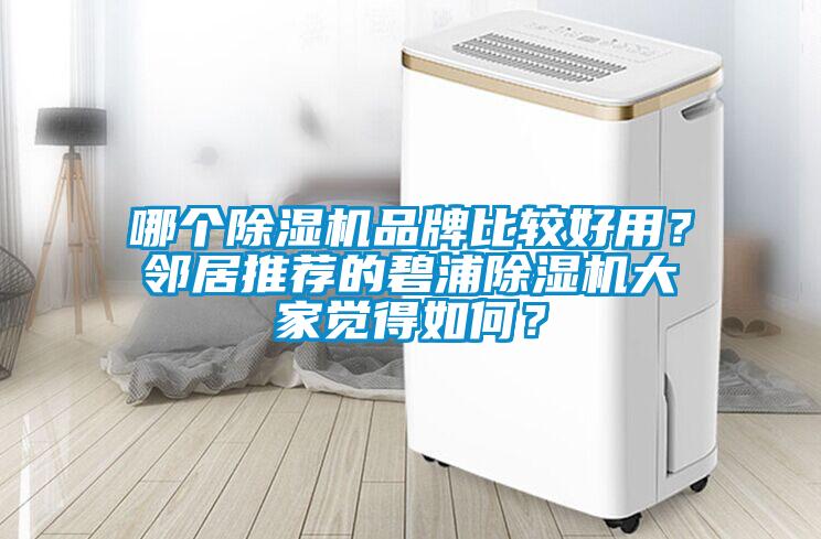 哪個除濕機品牌比較好用？鄰居推薦的碧浦除濕機大家覺得如何？