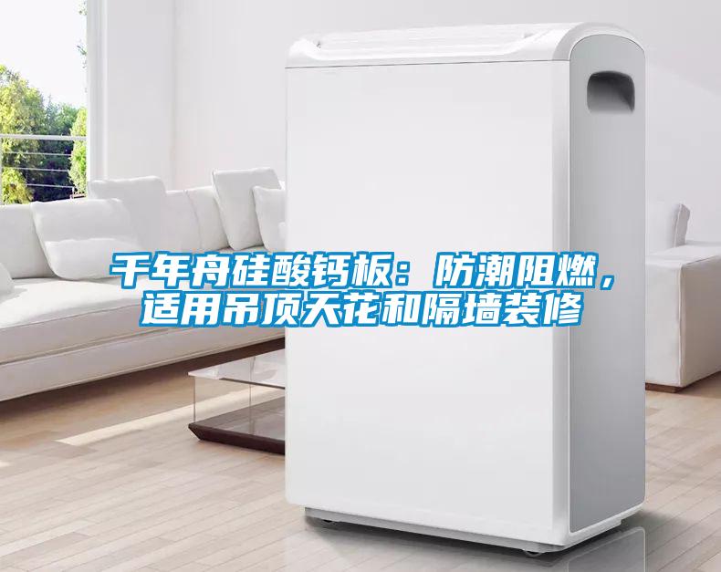 千年舟硅酸鈣板：防潮阻燃，適用吊頂天花和隔墻裝修