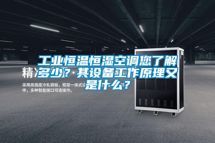 工業(yè)恒溫恒濕空調(diào)您了解多少？其設(shè)備工作原理又是什么？