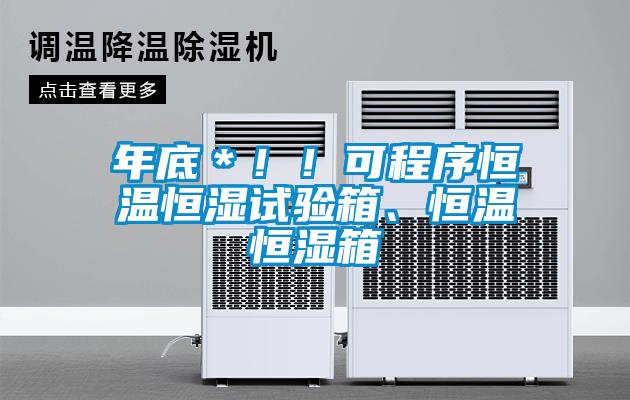 年底＊??！可程序恒溫恒濕試驗箱、恒溫恒濕箱