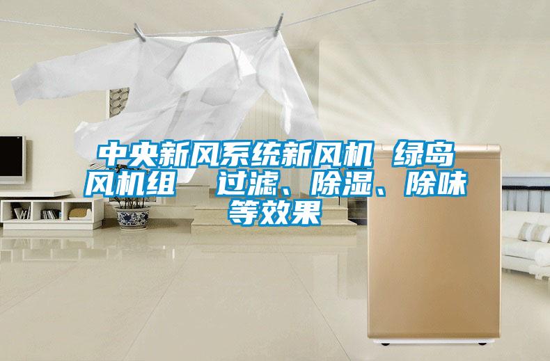 中央新風(fēng)系統(tǒng)新風(fēng)機(jī) 綠島風(fēng)機(jī)組  過(guò)濾、除濕、除味等效果