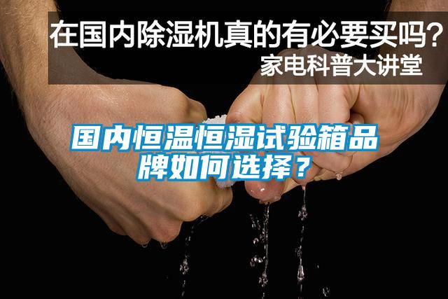 國內(nèi)恒溫恒濕試驗箱品牌如何選擇？