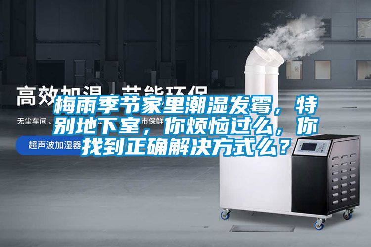 梅雨季節(jié)家里潮濕發(fā)霉，特別地下室，你煩惱過么，你找到正確解決方式么？