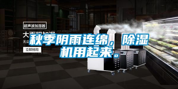 秋季陰雨連綿，除濕機(jī)用起來。