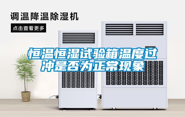 恒溫恒濕試驗箱溫度過沖是否為正?，F(xiàn)象